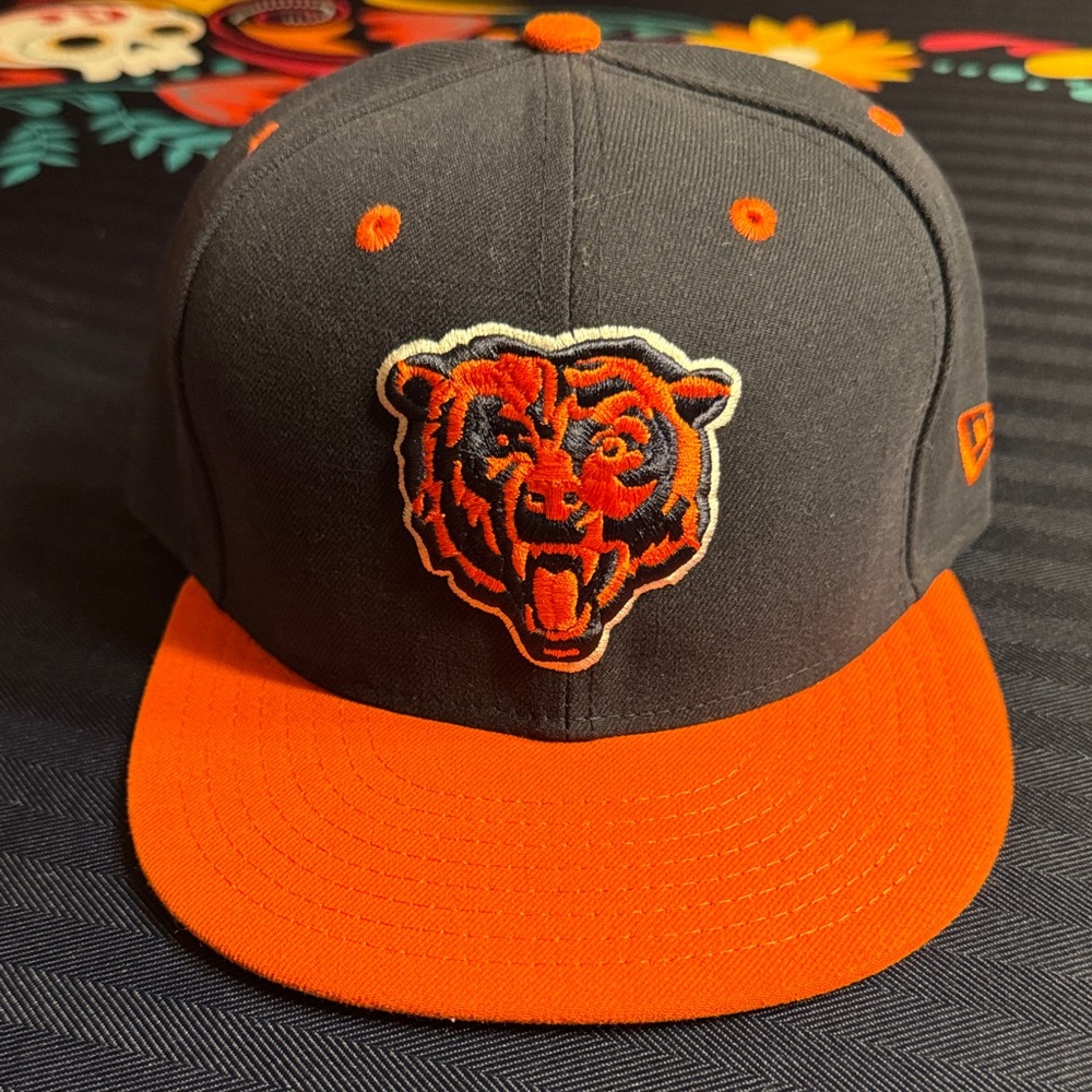 Chicago Bears Fitted Cap Size 7 1/2